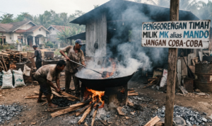 Penggorengan Pasir Timah Ilegal